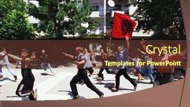  Presentation with kosovo - Presentation theme having mitrovica-kosovo-july-2-angry background and a  colored foreground