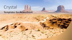  Presentation with arizona - Cool new PPT theme with mittens and merrick butte monument valley national park utah-arizona usa backdrop and a light blue colored foreground