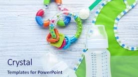  Presentation with milk - Amazing slide deck having mix 2 liquids - composition with milk formula backdrop and a sky blue colored foreground