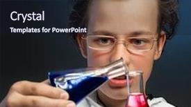  Presentation with flasks - Beautiful slides featuring mix 2 liquids - funny emotional chemist with two backdrop and a wine colored foreground