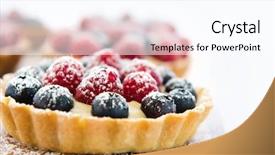  Presentation with fruit mix berry - Audience pleasing PPT layouts consisting of mix berry - appetizing close up backdrop and a pink colored foreground