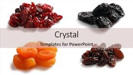  Presentation with dried fruits seeds nuts - PPT layouts having mix dryed fruits on white background and a soft green colored foreground