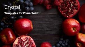  Presentation with juices - Audience pleasing PPT layouts consisting of mix-of-fresh-red backdrop and a wine colored foreground