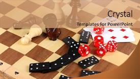  Presentation with politics - Colorful PPT theme enhanced with mix of games close-up backdrop and a coral colored foreground