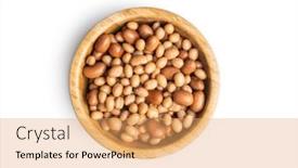  Presentation with beans - Slide deck with mix-of-legume-beans background and a yellow colored foreground