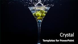  Presentation with alcoholic - Slides enhanced with mixed alcoholic drink - colourful coctail on the black background and a  colored foreground