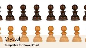  Presentation with agriculture black and white cow - Presentation having mixed black and white pawns background and a lemonade colored foreground