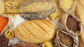  Presentation with macaroni - Amazing PPT layouts having mixed breads macaroni and grains background close up backdrop and a yellow colored foreground