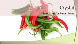  Presentation with chilli - PPT layouts featuring mixed chilli pile background and a lemonade colored foreground