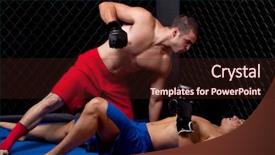  Presentation with mma - Presentation with mma - mixed martial artists fighting background and a wine colored foreground