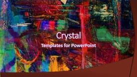  Presentation with media image - Beautiful presentation featuring mixed media abstract oil painting backdrop and a wine colored foreground