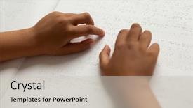  Presentation with school elementary - PPT layouts consisting of mixed-race blind school background and a light gray colored foreground