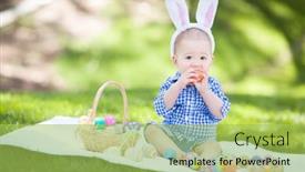  Presentation with race - Colorful slide set enhanced with mixed-race-chinese-and-caucasian backdrop and a yellow colored foreground