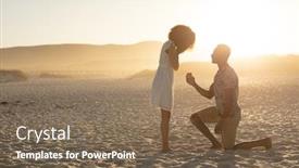  Presentation with summer time - Cool new PPT theme with mixed-race-couple-enjoying-free backdrop and a violet colored foreground