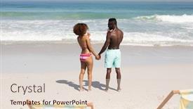  Presentation with hands holding - Slides featuring mixed-race-couple-enjoying-free background and a lemonade colored foreground