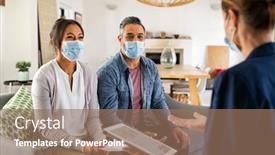  Presentation with indian couple - PPT theme having mixed-race-couple-wearing-face background and a coral colored foreground