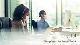  Presentation with normal - Beautiful slide deck featuring mixed-race-of-african-black backdrop and a cream colored foreground