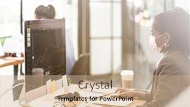  Presentation with normal - Cool new PPT theme with mixed-race-of-african-black backdrop and a coral colored foreground