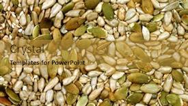  Presentation with seeds - Colorful theme enhanced with mixed-seeds backdrop and a gold colored foreground