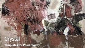  Presentation with abstract red - Slides consisting of inkling - abstract red yellow ribbon frames background and a black colored foreground