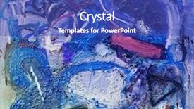  Presentation with painting - Cool new PPT theme with see more in my portfolio backdrop and a cobalt blue colored foreground