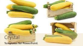  Presentation with yellow green - Slide deck enhanced with mixed-yellow-and-green-zucchini background and a yellow colored foreground