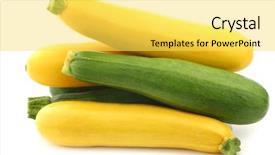  Presentation with yellow green - Colorful slide set enhanced with mixed yellow and green zucchini' backdrop and a yellow colored foreground