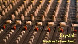  Presentation with controls - Colorful PPT theme enhanced with mixer as used by djs backdrop and a tawny brown colored foreground