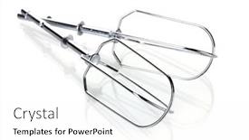  Presentation with mix of cabbages on white - PPT layouts with mixer-tools-isolated-on-white background and a white colored foreground