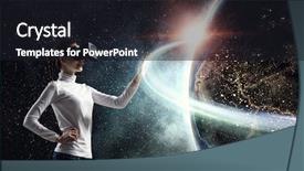  Presentation with entertainment - Cool new presentation theme with mixing equipment - most impressive entertainment technologies mixed backdrop and a dark gray colored foreground