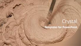  Presentation with home renovation - PPT layouts consisting of mixing-of-a-plaster-solution background and a coral colored foreground