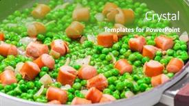  Presentation with frying - Cool new presentation theme with mixture-of-green-peas backdrop and a shamrock green colored foreground