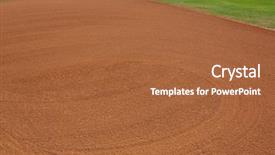  Presentation with patterns - Audience pleasing presentation design consisting of mlb - patterns of the infield dirt backdrop and a red colored foreground