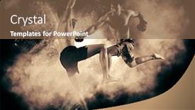  Presentation with boxers - Audience pleasing presentation design consisting of mma-boxers-fighters-fight backdrop and a violet colored foreground