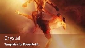  Presentation with mma - Slide deck consisting of mma-boxers-fighters-fight background and a tawny brown colored foreground