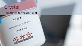  Presentation with plastic packaging - PPT layouts featuring mno-manganese-ii-oxide-cas background and a light blue colored foreground