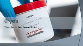  Presentation with substance - Presentation consisting of mnte-manganese-ii-telluride-cas background and a lemonade colored foreground