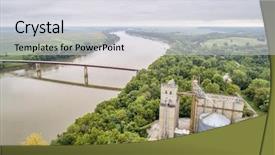  Presentation with elevators - Audience pleasing slide set consisting of mo - missouri river at miami mo backdrop and a  colored foreground