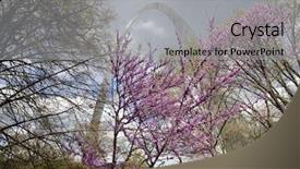  Presentation with spring - Amazing slide set having mo - st louis gateway arch backdrop and a light gray colored foreground
