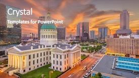  Presentation with orlando florida usa downtown city - Theme enhanced with mo - st louis missouri usa downtown background and a coral colored foreground