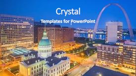  Presentation with orlando florida usa downtown city - Amazing slides having mo - st louis missouri usa downtown backdrop and a cobalt blue colored foreground