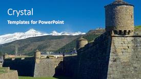  Presentation with peter - Cool new presentation design with moat-in-the-castle backdrop and a teal colored foreground