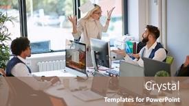  Presentation with angry - Amazing PPT layouts having mobbing-at-work-angry-manager backdrop and a coral colored foreground