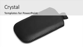  Presentation with cell - Theme featuring mobile accessories - cell phone case background and a light gray colored foreground