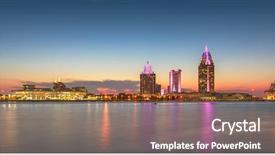  Presentation with alabama - Amazing theme having mobile alabama usa downtown skyline backdrop and a violet colored foreground