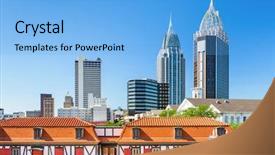  Presentation with alabama - Cool new theme with mobile alabama usa skyline backdrop and a light blue colored foreground