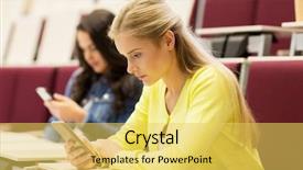  Presentation with high school testing multicultural - Amazing theme having mobile app testing - education high school university learning backdrop and a  colored foreground