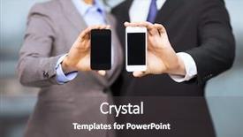  Presentation with cloud technology - Theme having mobile cloud computing - business technology internet and office background and a dark gray colored foreground