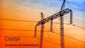  Presentation with power - Theme enhanced with female argiope spider is wrapping a grasshopper caught in her web background and a gray colored foreground