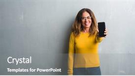  Presentation with weight loss woman showing - Colorful slide deck enhanced with mobile dental - middle age hispanic woman showing backdrop and a gray colored foreground